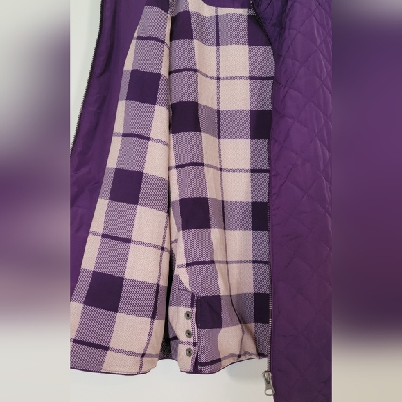 Purple Quilted Vest - Picture 3 of 9